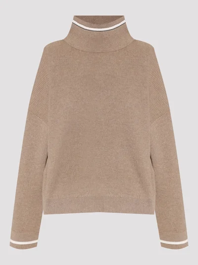 Свитер цвет бежевый — превью 1