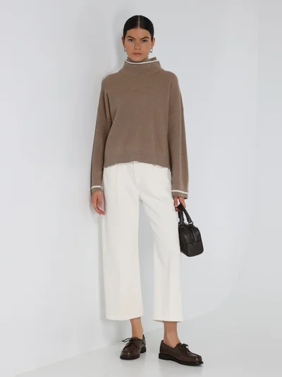 Свитер цвет бежевый — превью 3