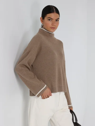 Свитер цвет бежевый — превью 4