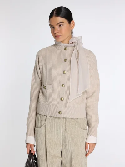 Кардиган цвет бежевый — превью 2