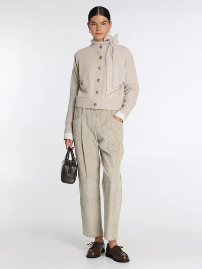 Кардиган цвет бежевый — превью 3