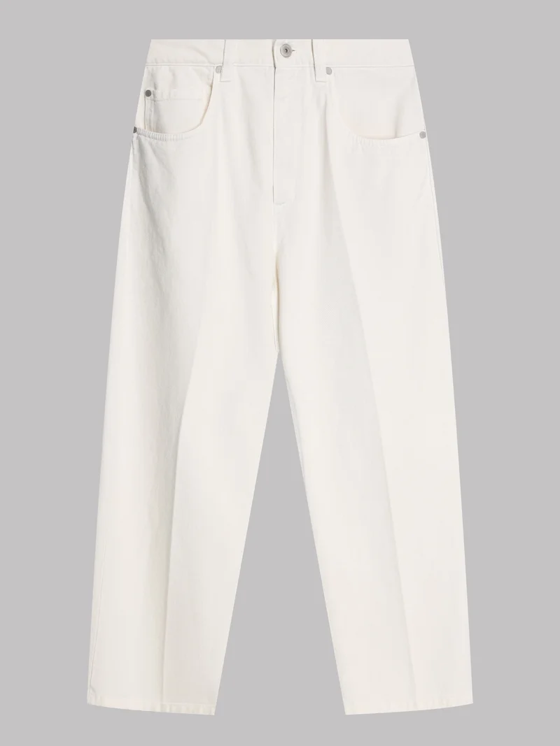 Джинсы цвет молочный