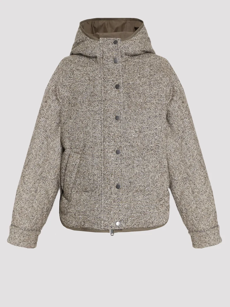 Пуховик цвет бежевый