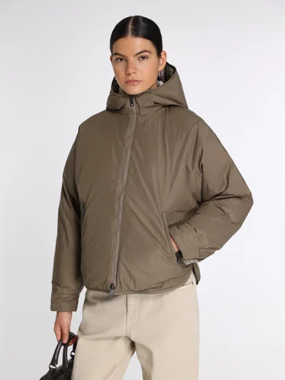 Пуховик цвет бежевый — превью 6