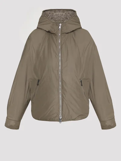 Пуховик цвет бежевый — превью 9