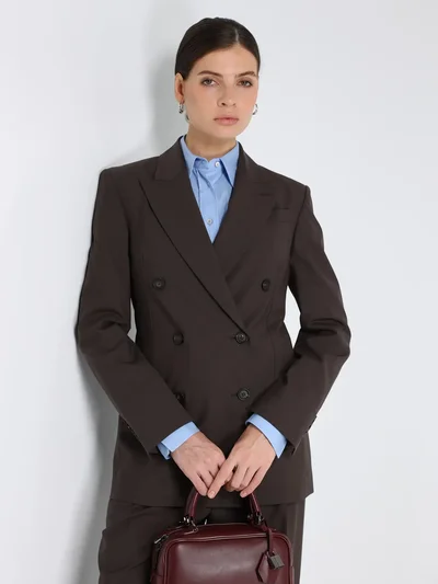 Жакет цвет коричневый — превью 2