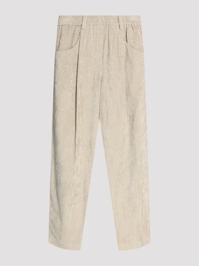 Брюки цвет светло-бежевый — превью 1