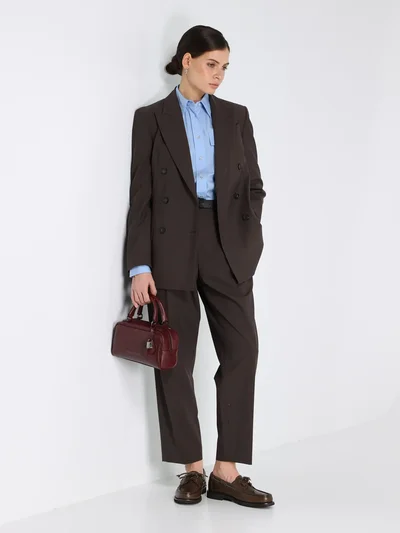 Брюки цвет коричневый — превью 3