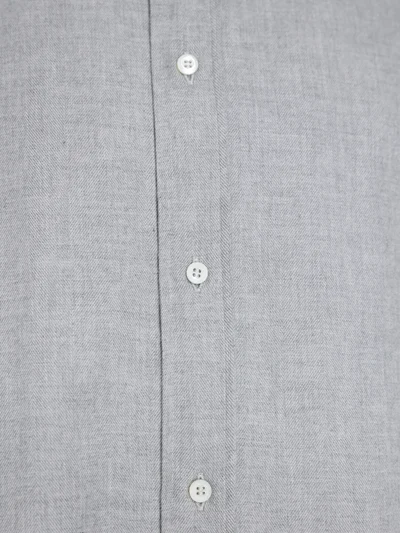 Рубашка цвет светло-серый — превью 4