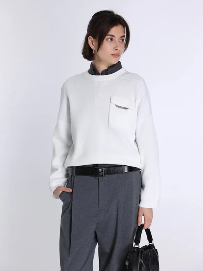 Джемпер цвет белый — превью 2