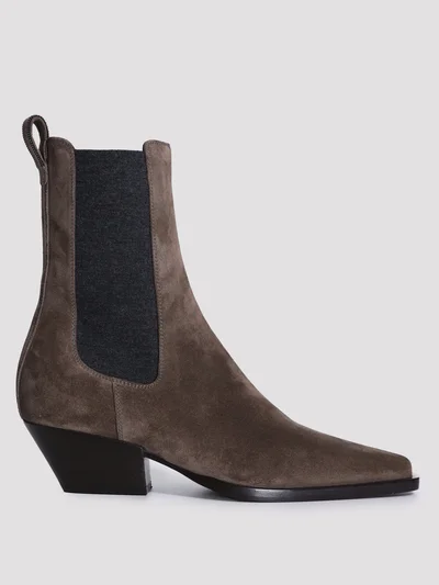 Ботинки цвет коричневый — превью 1