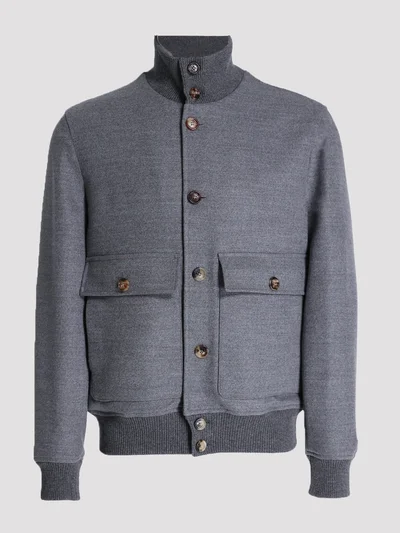 Куртка цвет серый — превью 1