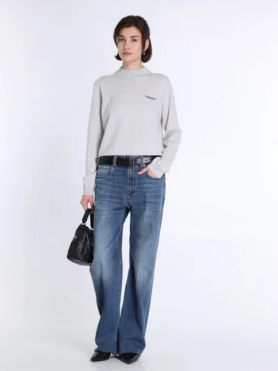 Джинсы цвет синий — превью 3