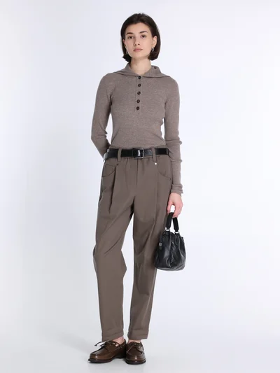 Брюки цвет коричневый — превью 2