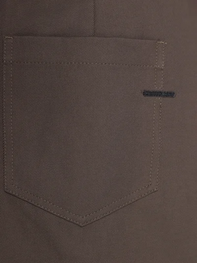 Брюки цвет коричневый — превью 5