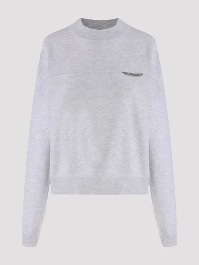 Свитер цвет светло-серый — превью 1