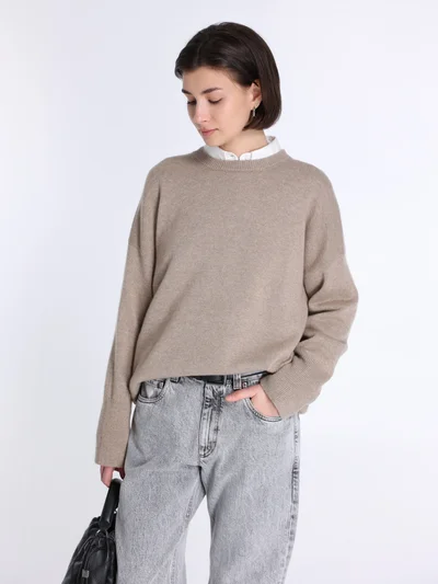 Джемпер цвет светло-коричневый — превью 2