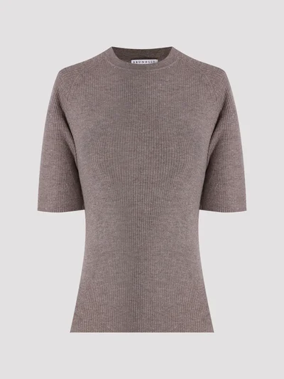 Джемпер цвет коричневый — превью 1