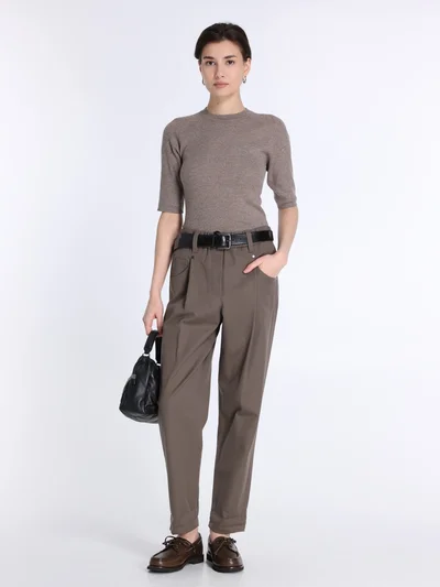 Джемпер цвет коричневый — превью 3