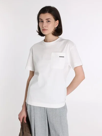 Футболка цвет белый — превью 2