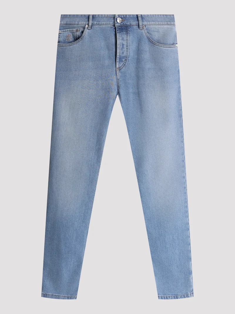 Джинсы цвет голубой