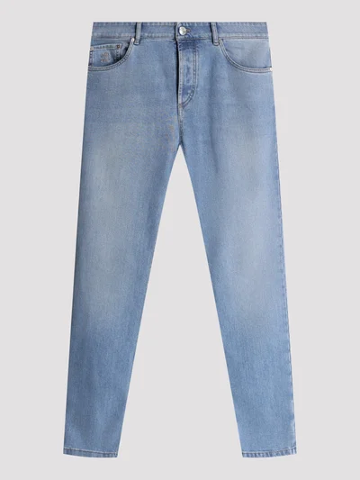 Джинсы цвет голубой — превью 1