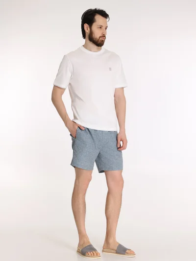 Шорты цвет голубой — превью 3