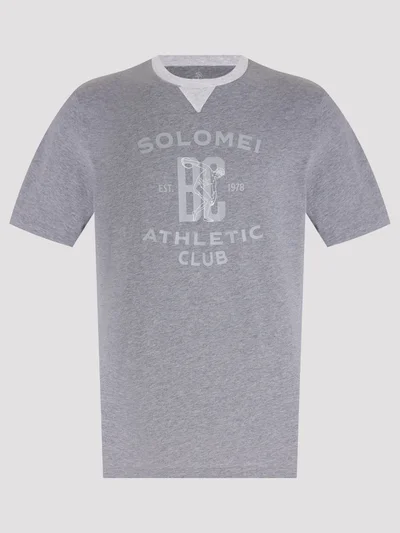 Футболка цвет серый — превью 1