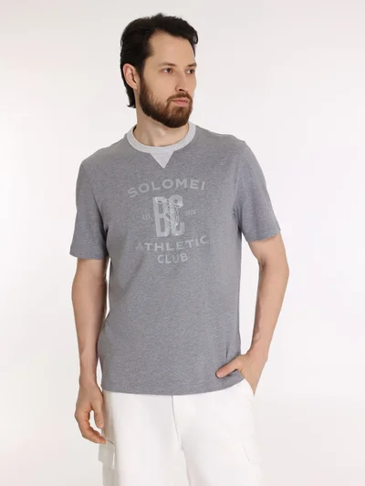 Футболка цвет серый — превью 2