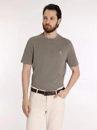 Футболка цвет хаки — превью 2