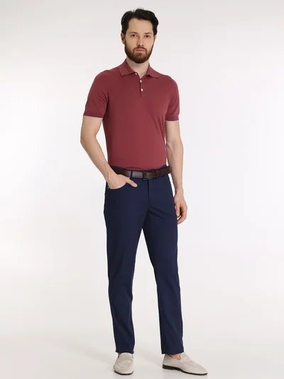 Поло цвет винный — превью 2