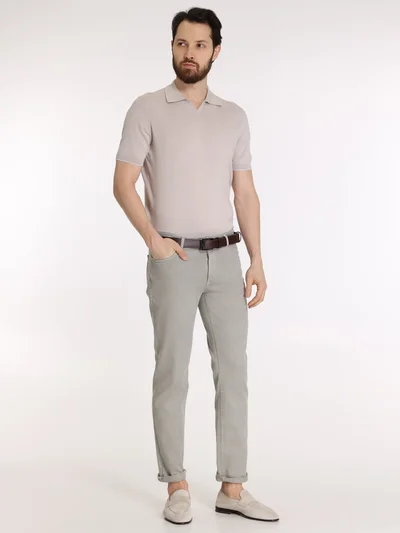 Поло цвет бежевый — превью 3