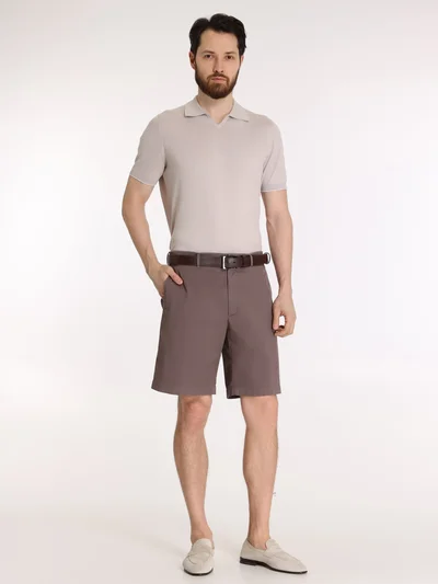 Шорты цвет коричневый — превью 3