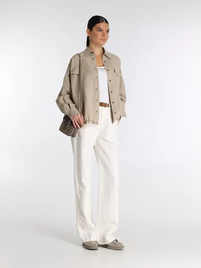 Джинсы цвет белый — превью 2