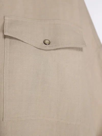 Рубашка цвет светло-бежевый — превью 6