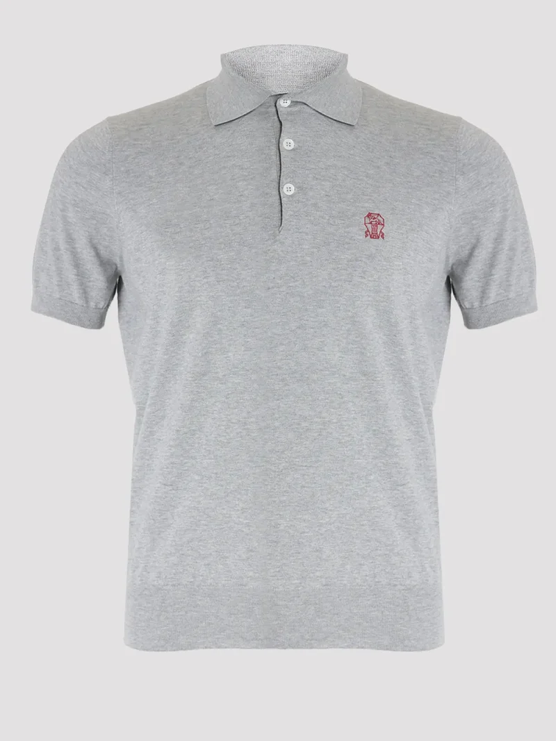 Поло цвет серый