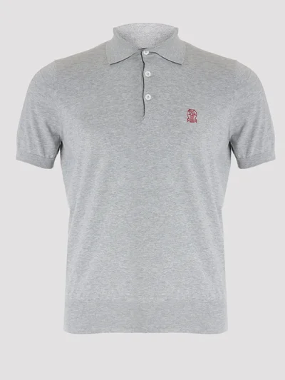 Поло цвет серый — превью 1