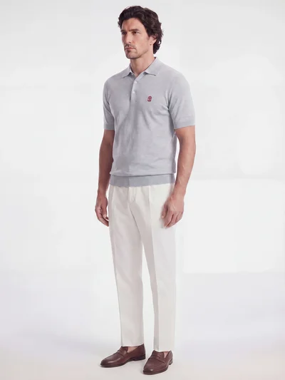 Поло цвет серый — превью 3