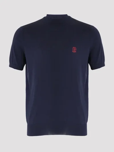 Джемпер цвет темно-синий — превью 1