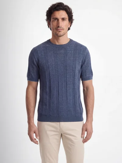 Джемпер цвет синий — превью 5