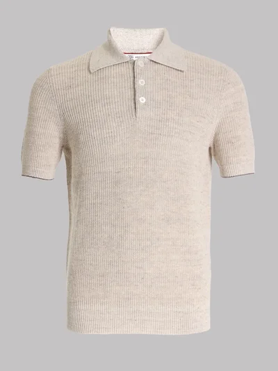 Поло цвет бежевый — превью 1