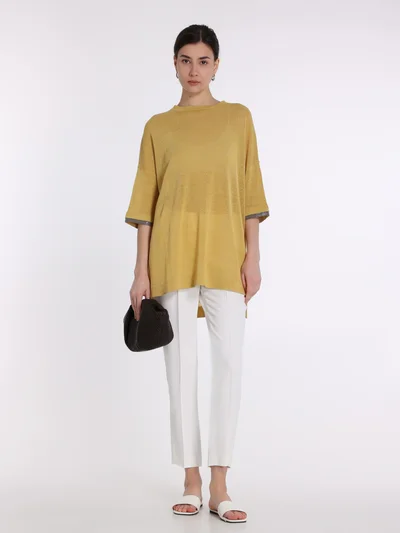 Джемпер цвет желтый — превью 2