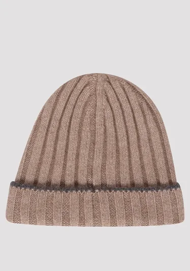 Шапка цвет бежевый — превью 1