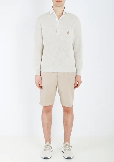 Поло цвет бежевый — превью 2