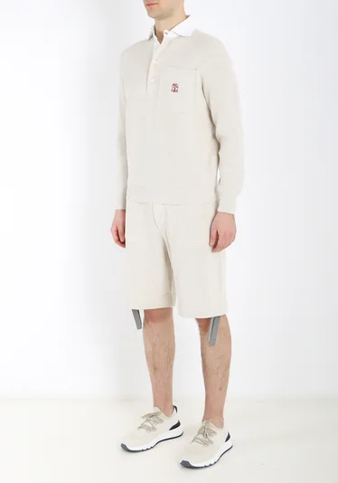 Шорты цвет бежевый — превью 2