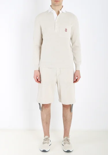 Шорты цвет бежевый — превью 3