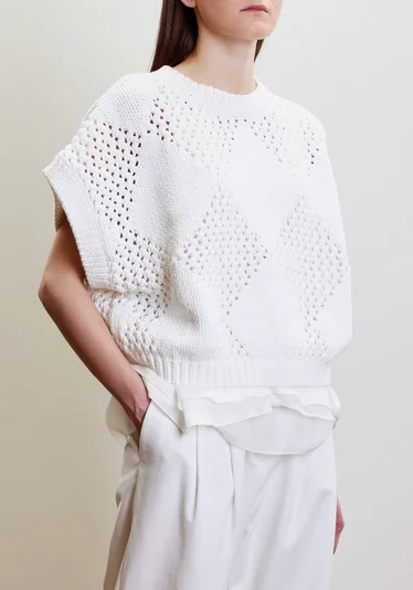 Джемпер цвет белый — превью 3