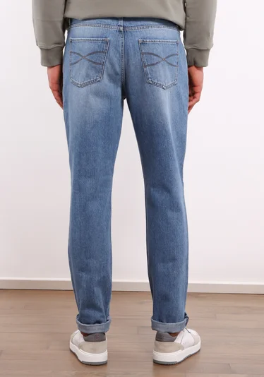 Джинсы цвет голубой — превью 4