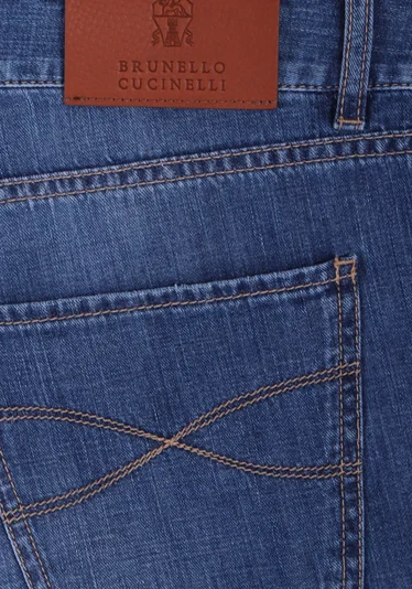 Джинсы цвет синий — превью 5