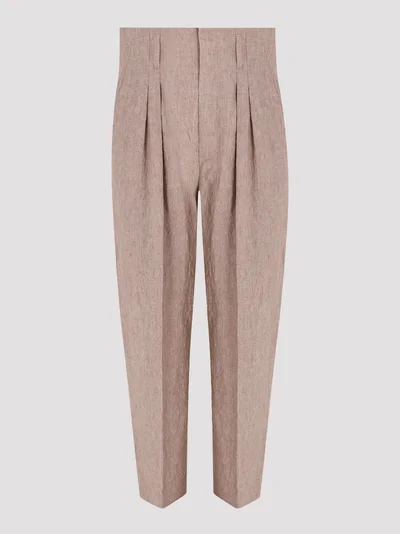 Брюки цвет коричневый — превью 1